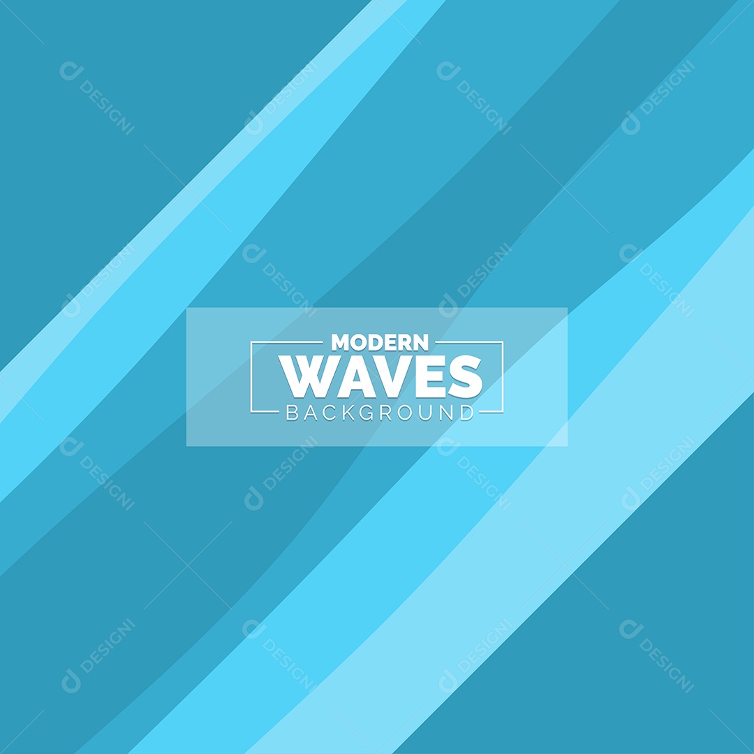 Plano de Fundo Ondas Modernas Azul Ilustração Vetor EPS