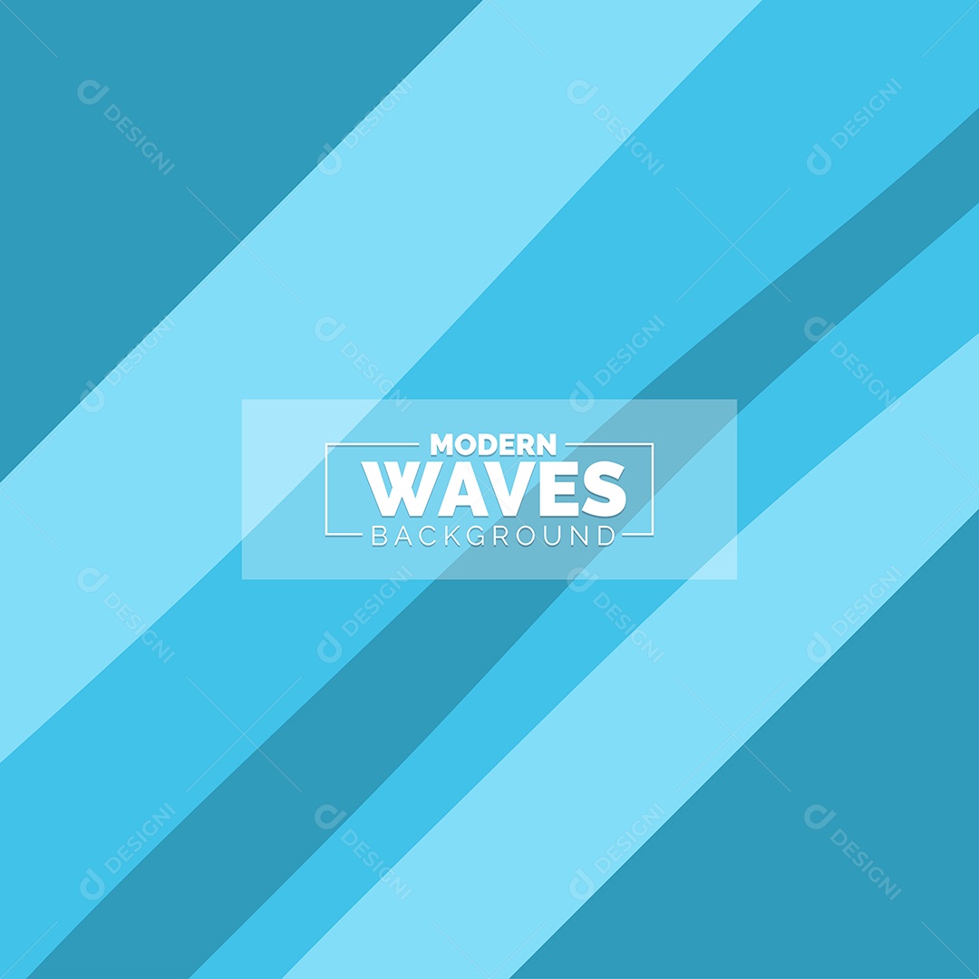 Plano de Fundo Ondas Modernas Azul Ilustração Vetor EPS