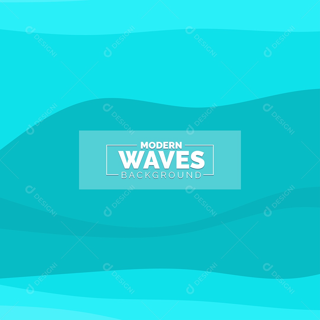 Plano de Fundo Ondas Modernas Azul Ilustração Vetor EPS