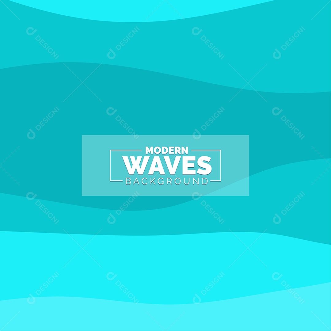 Plano de Fundo Ondas Modernas Azul Ilustração Vetor EPS