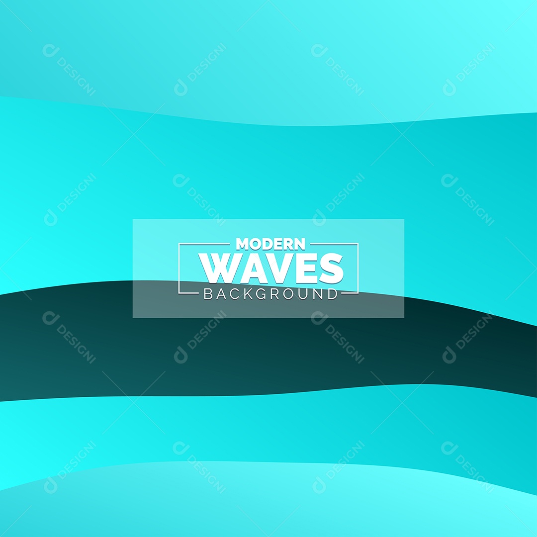 Plano de Fundo Ondas Modernas Azul Ilustração Vetor EPS