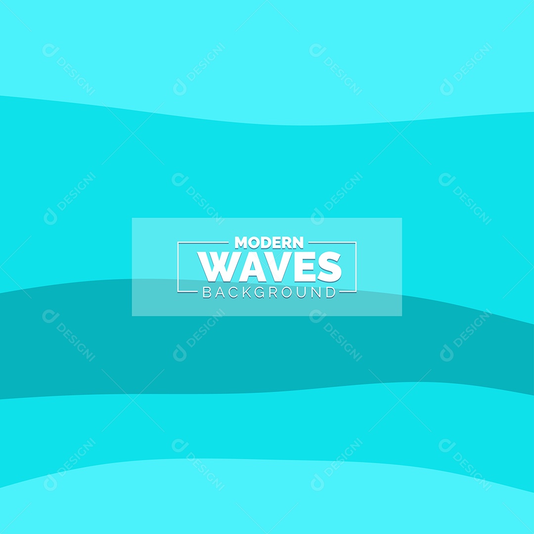 Plano de Fundo Ondas Modernas Azul Ilustração Vetor EPS