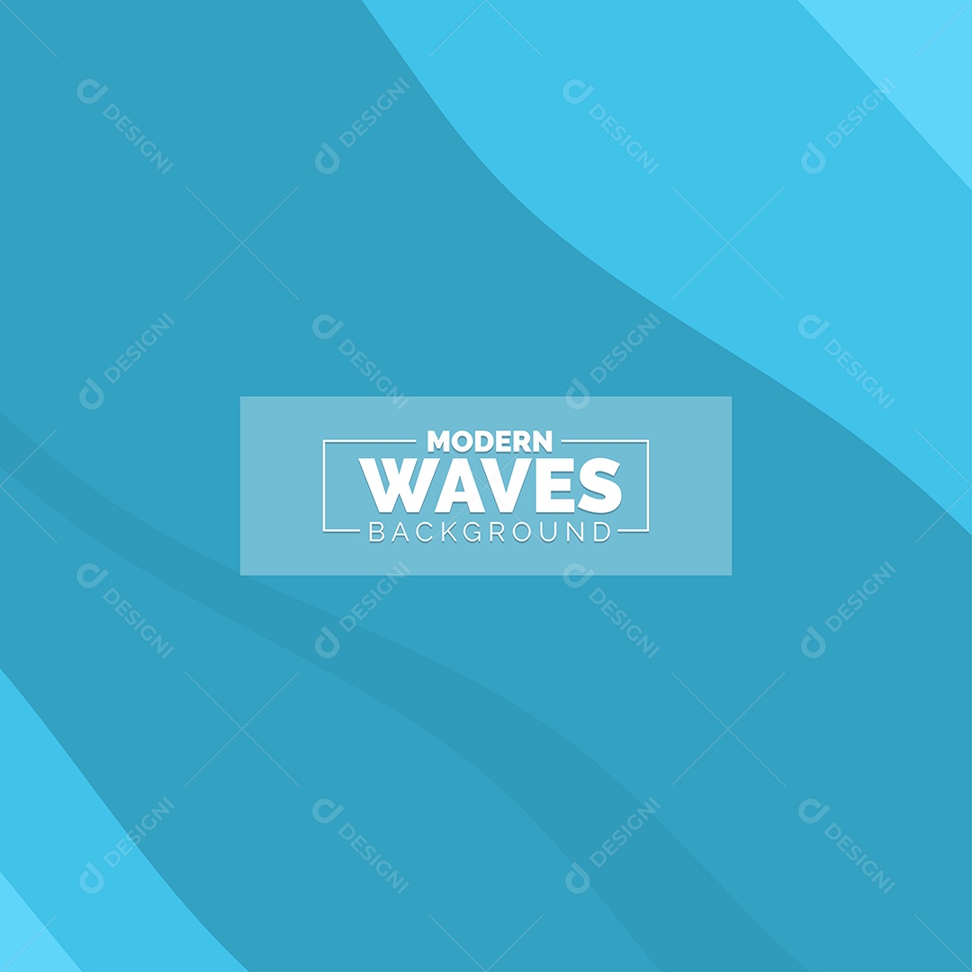 Plano de Fundo Ondas Modernas Azul Ilustração Vetor EPS
