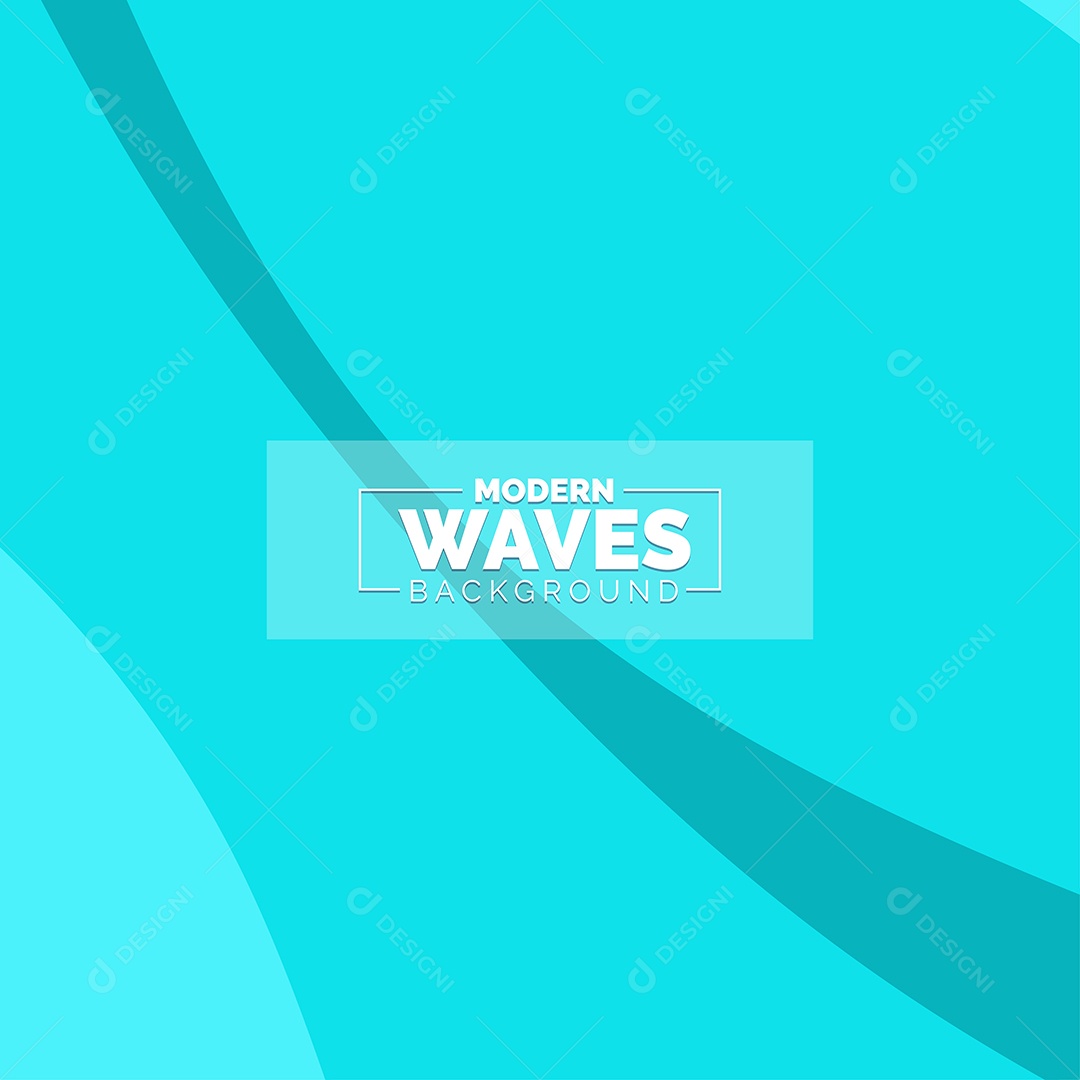 Plano de Fundo Ondas Modernas Azul Ilustração Vetor EPS