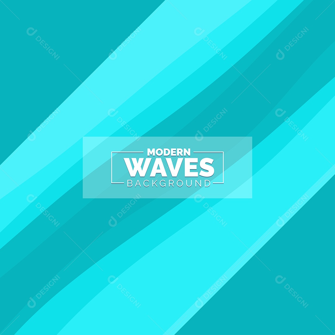 Plano de Fundo Ondas Modernas Azul Ilustração Vetor EPS