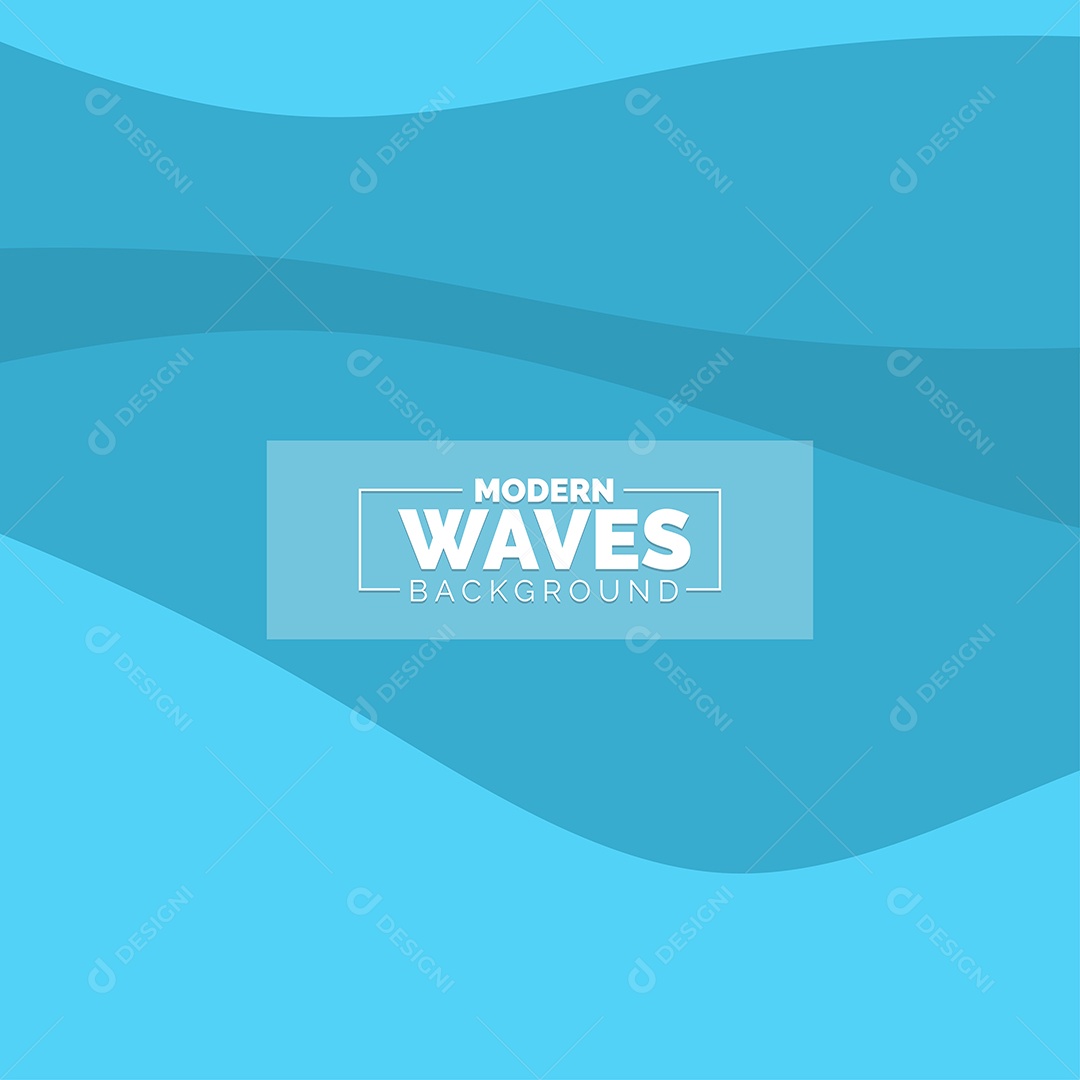 Plano de Fundo Ondas Modernas Azul Ilustração Vetor EPS