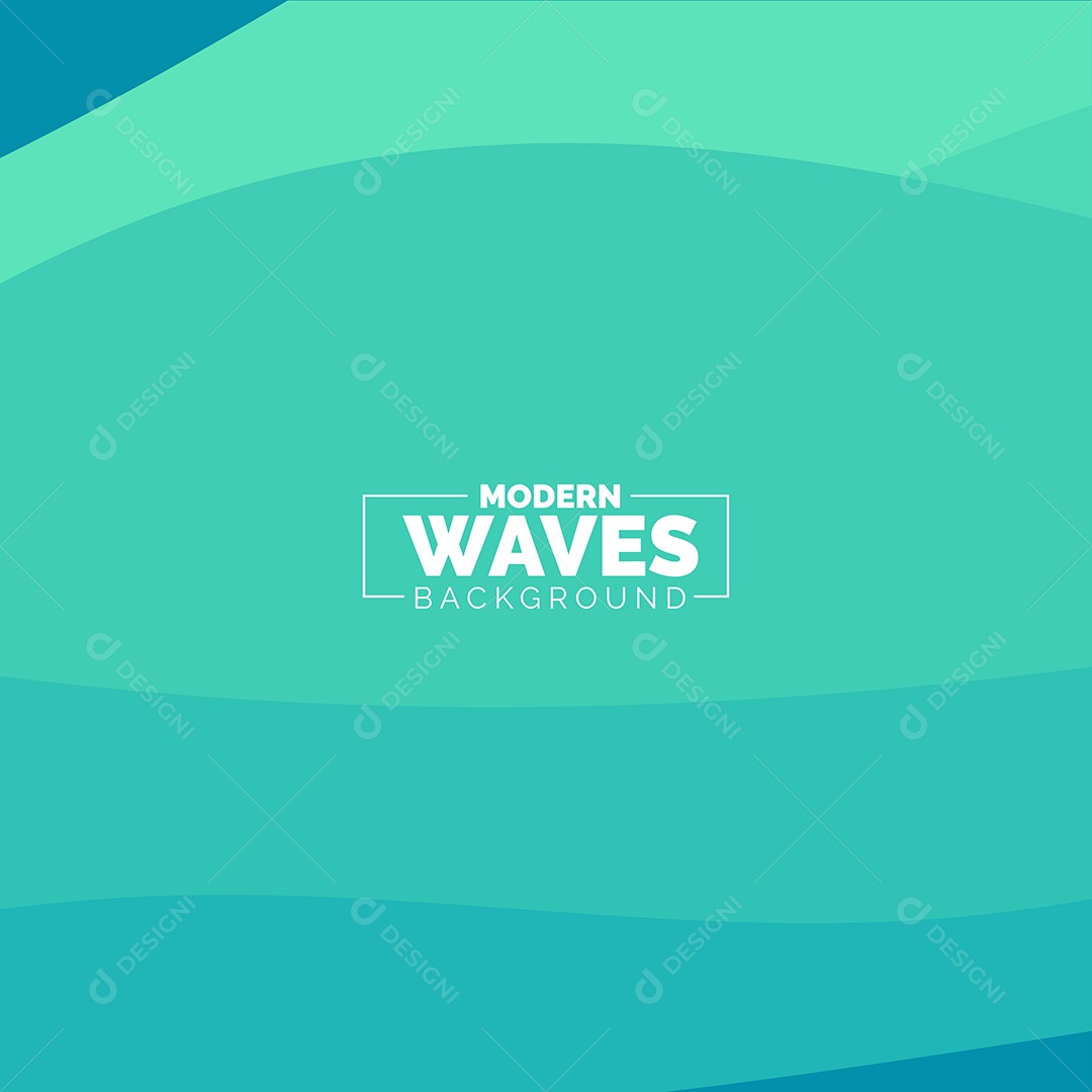 Plano de Fundo Ondas Modernas Azul Ilustração Vetor EPS
