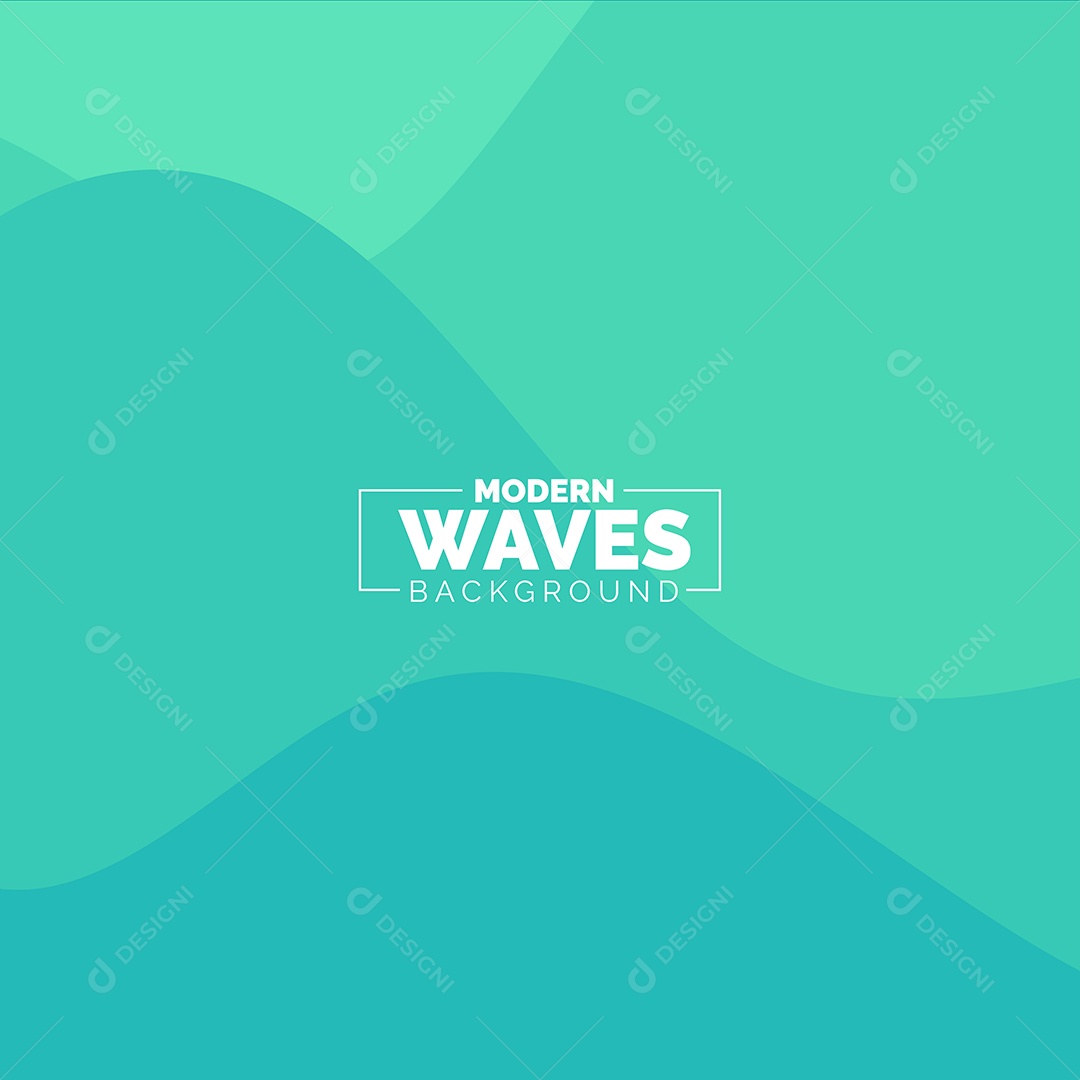 Plano de Fundo Ondas Modernas Azul Ilustração Vetor EPS