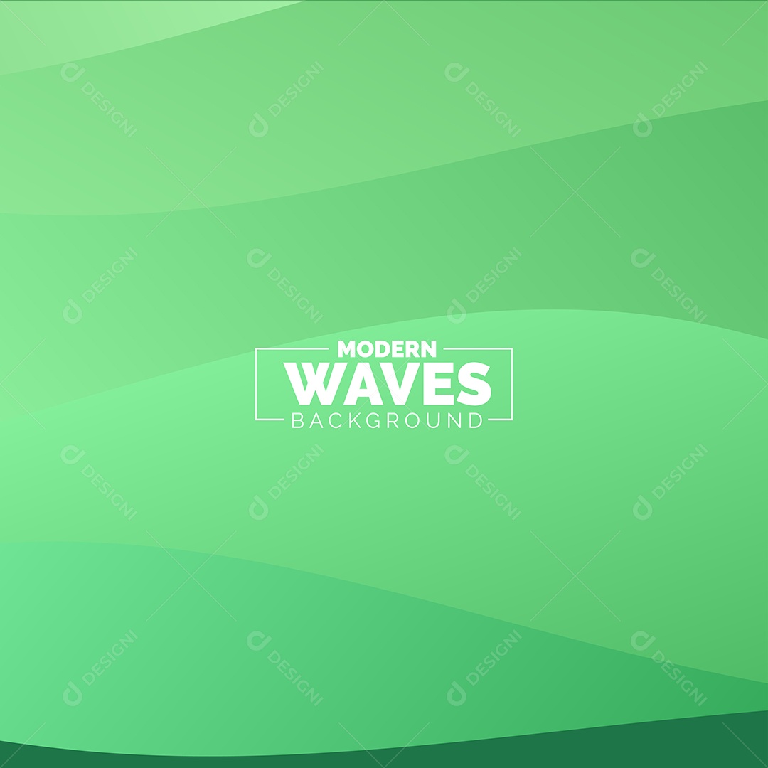 Plano de Fundo Ondas Modernas Verde Ilustração Vetor EPS
