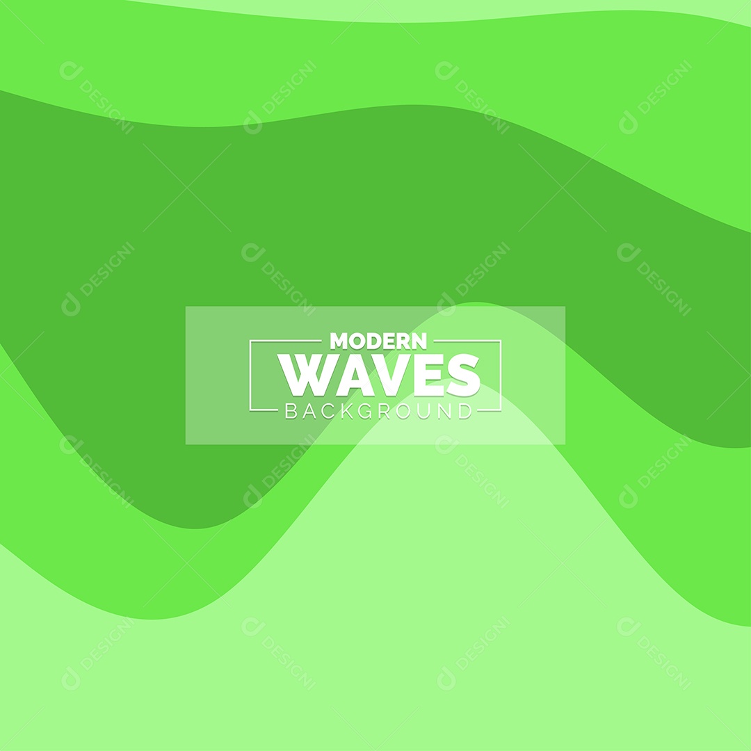 Plano de Fundo Ondas Modernas Verde Ilustração Vetor EPS