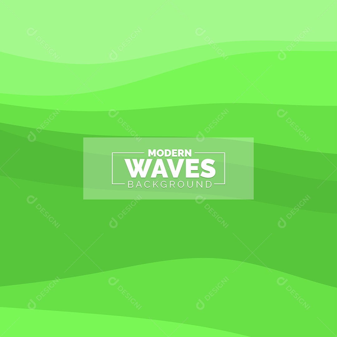 Plano de Fundo Ondas Modernas Verde Ilustração Vetor EPS