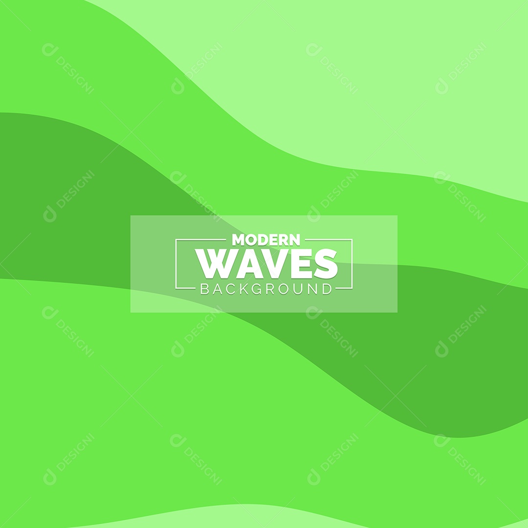 Plano de Fundo Ondas Modernas Verde Ilustração Vetor EPS