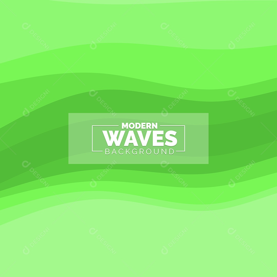 Plano de Fundo Ondas Modernas Verde Ilustração Vetor EPS