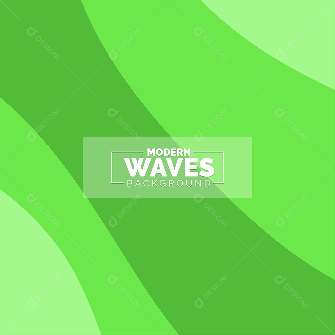 Plano de Fundo Ondas Modernas Verde Ilustração Vetor EPS
