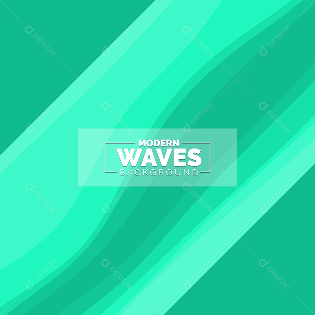 Plano de Fundo Ondas Modernas Azul Ilustração Vetor EPS