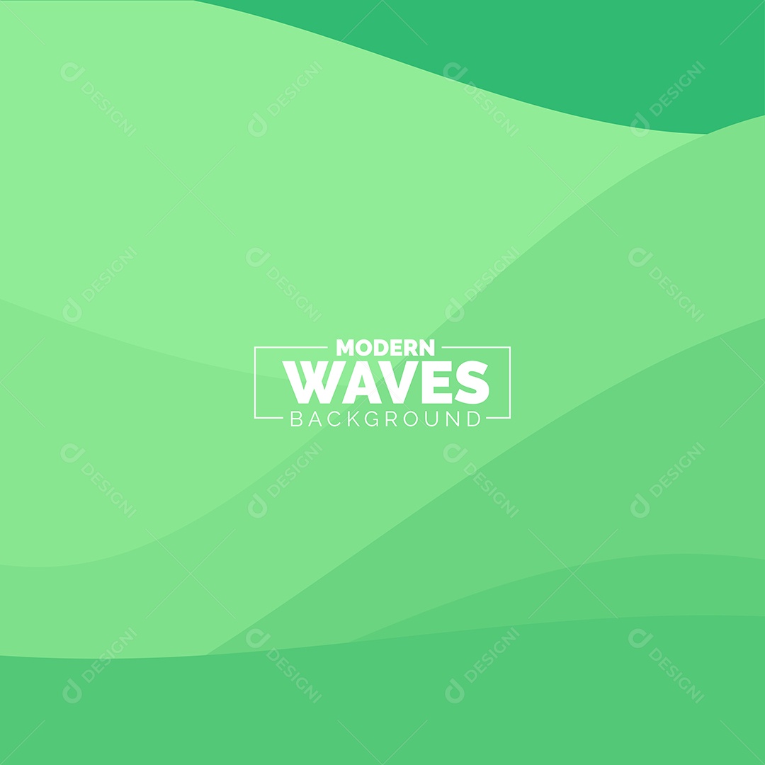 Plano de Fundo Ondas Modernas Verde Ilustração Vetor EPS
