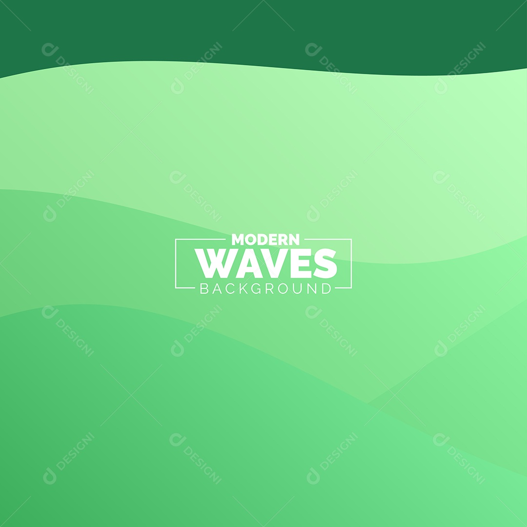 Plano de Fundo Ondas Modernas Verde Ilustração Vetor EPS