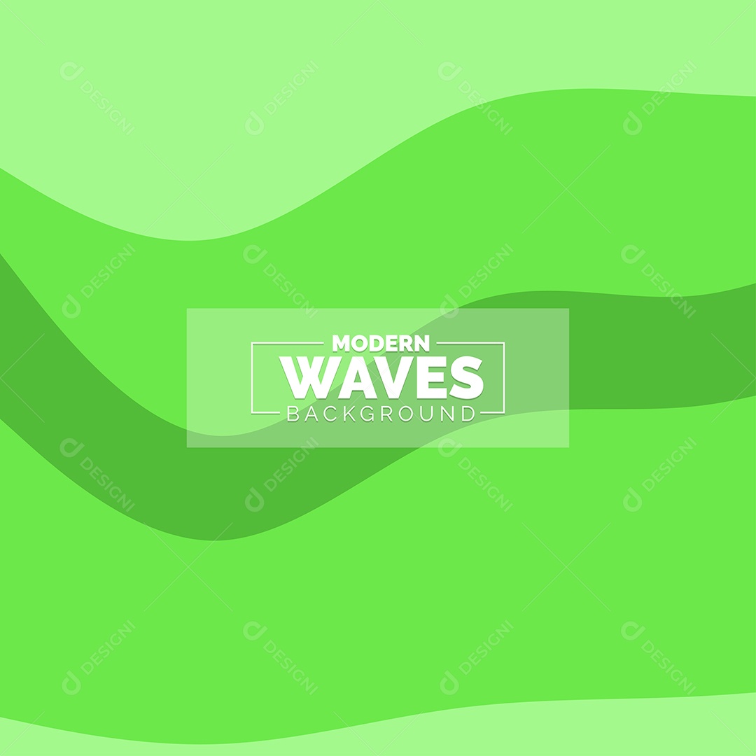 Plano de Fundo Ondas Modernas Verde Ilustração Vetor EPS