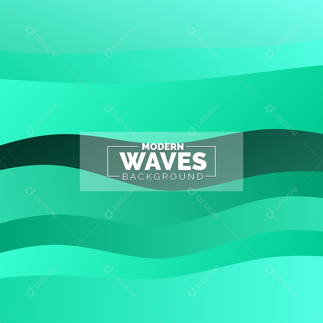 Plano de Fundo Ondas Modernas Azul Marinho Ilustração Vetor EPS