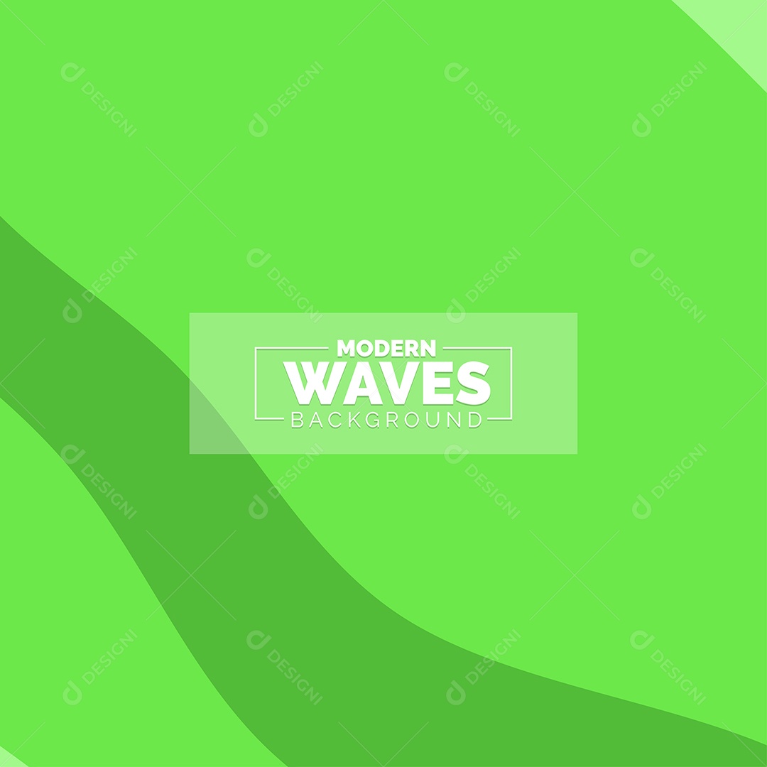 Plano de Fundo Ondas Modernas Verde Ilustração Vetor EPS