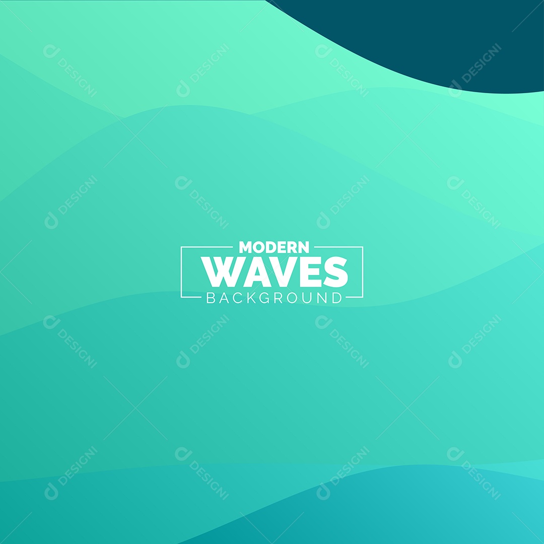 Plano de Fundo Ondas Modernas Azul Marinho Ilustração Vetor EPS