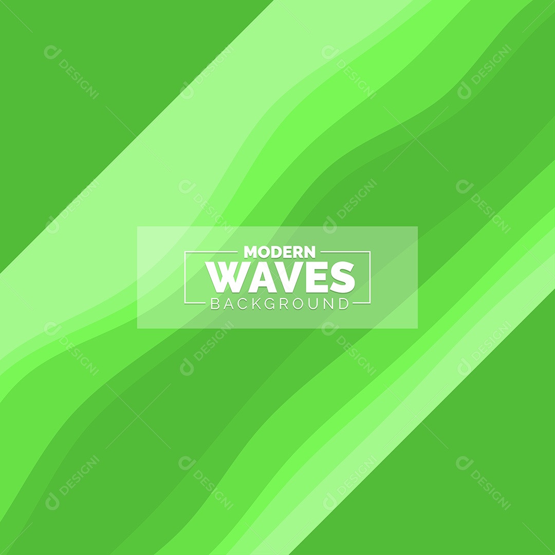 Plano de Fundo Ondas Modernas Verde Ilustração Vetor EPS
