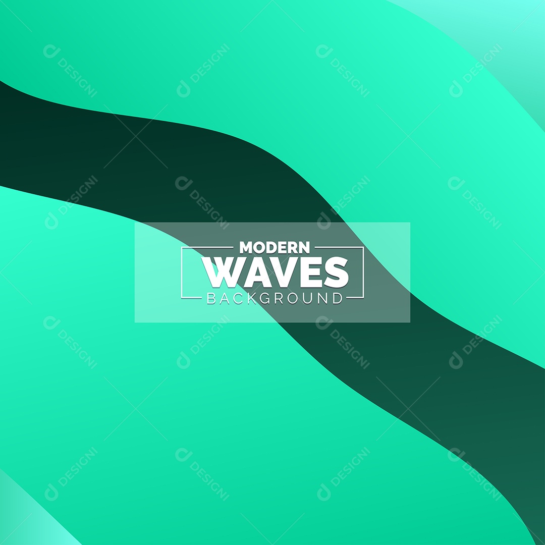 Plano de Fundo Ondas Modernas Azul Marinho Ilustração Vetor EPS