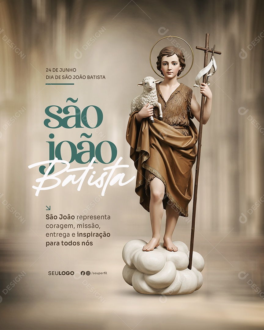 Dia de São João 24 de Junho Social Media PSD Editável