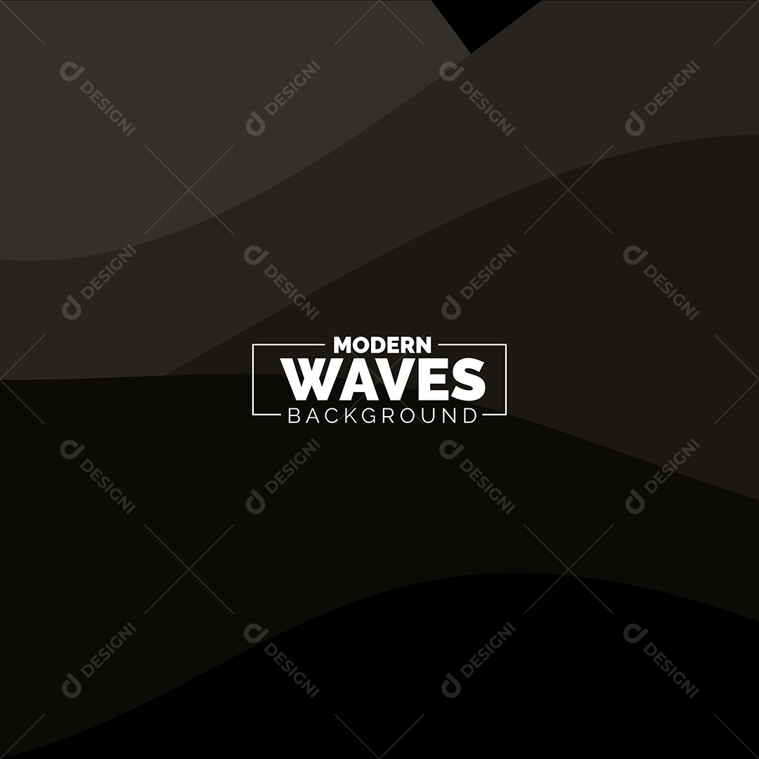 Plano de Fundo Ondas Modernas Preto Ilustração Vetor EPS