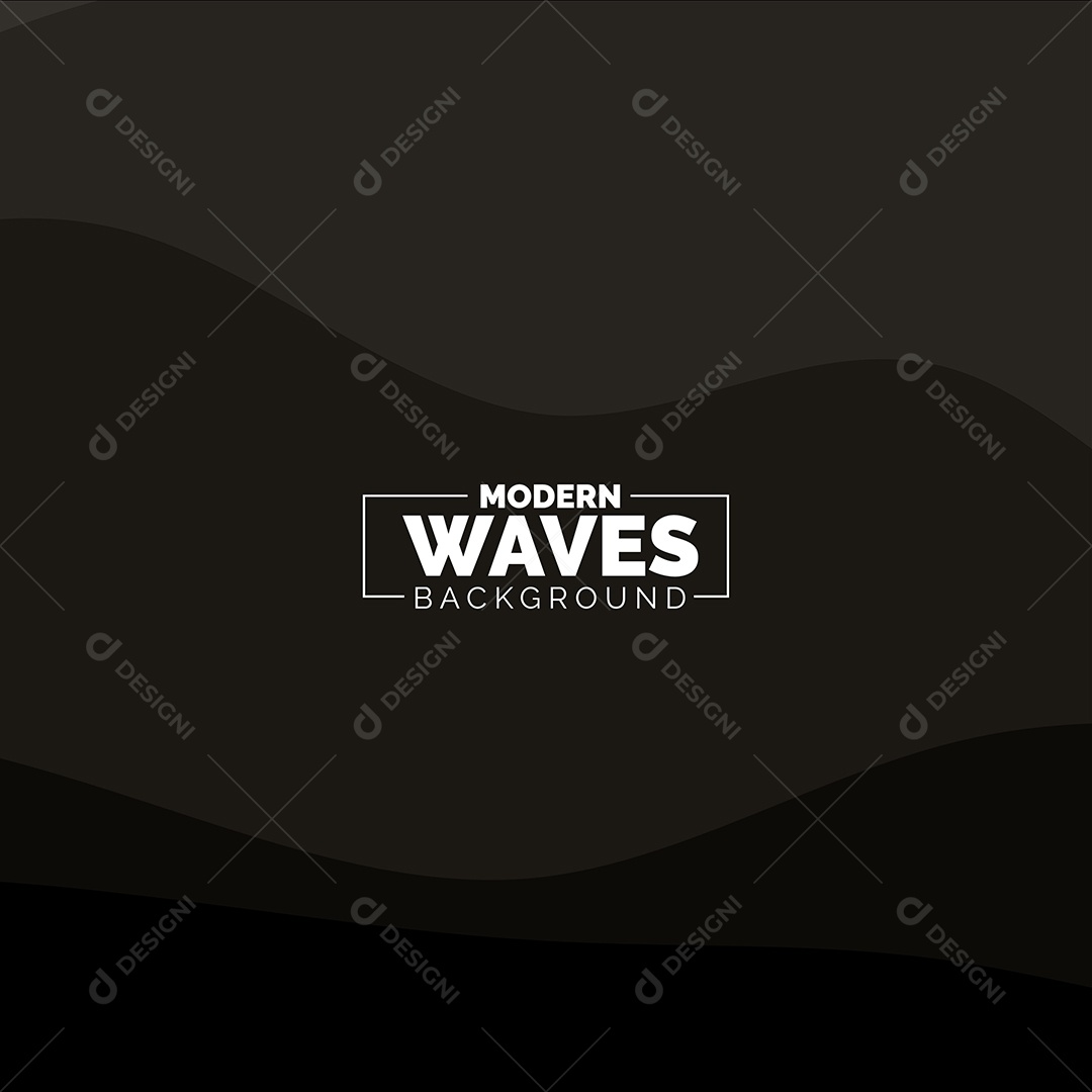 Plano de Fundo Ondas Modernas Preto Ilustração Vetor EPS
