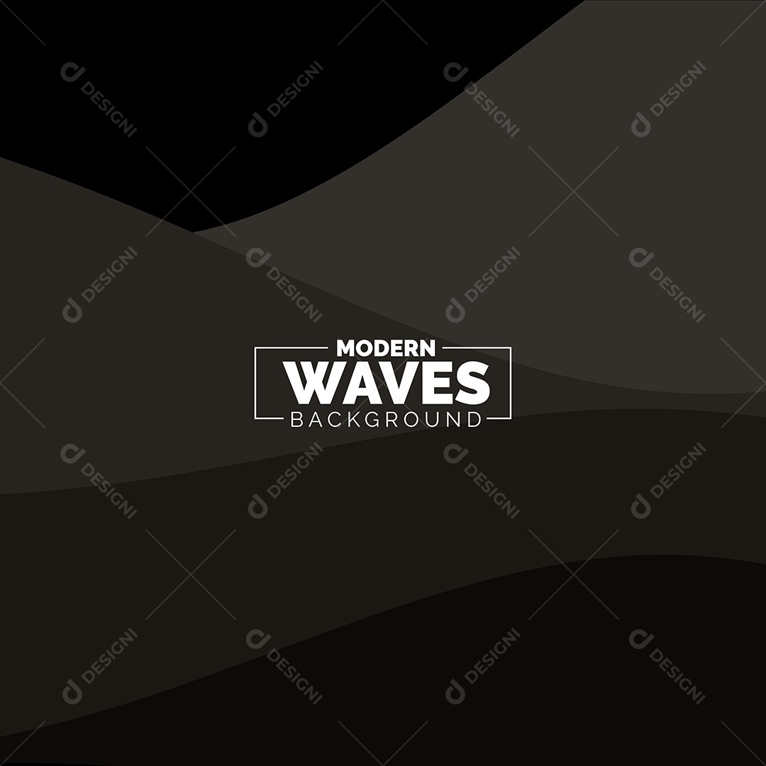 Plano de Fundo Ondas Modernas Preto Ilustração Vetor EPS