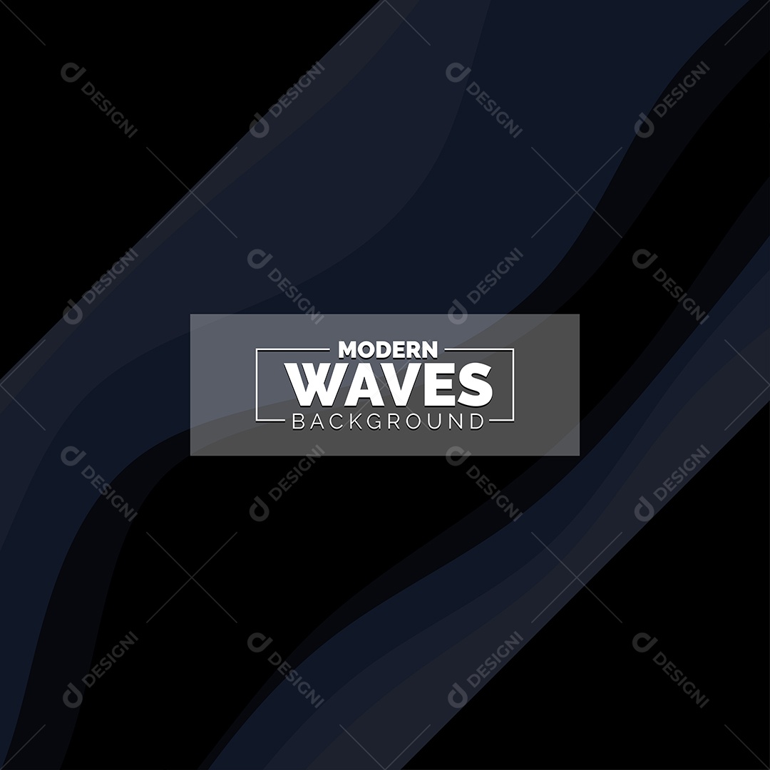 Plano de Fundo Ondas Modernas Preto Ilustração Vetor EPS