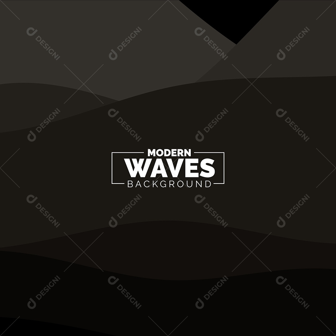 Plano de Fundo Ondas Modernas Preto Ilustração Vetor EPS