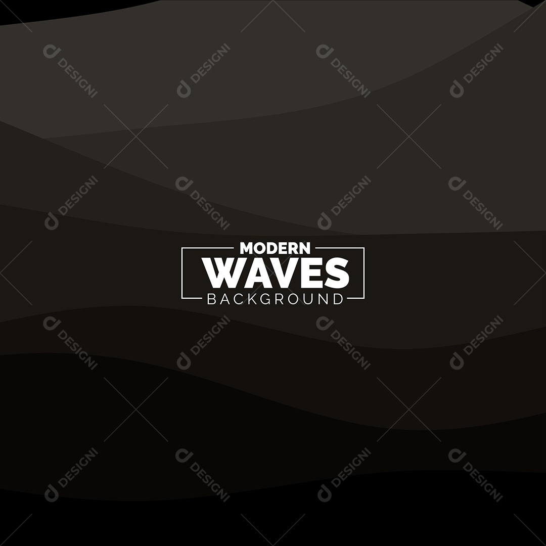 Plano de Fundo Ondas Modernas Preto Ilustração Vetor EPS
