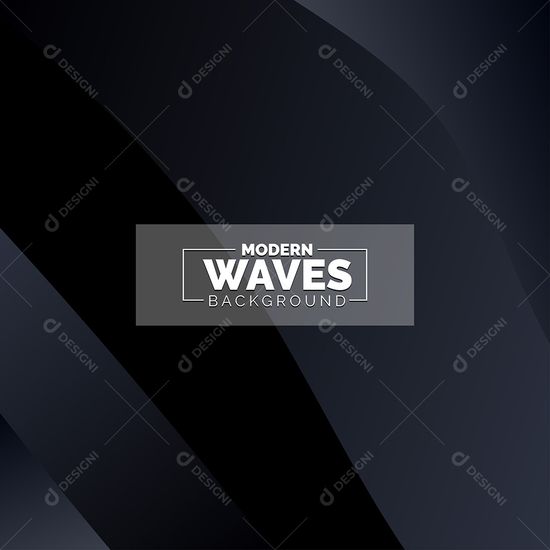 Plano de Fundo Ondas Modernas Preto Ilustração Vetor EPS