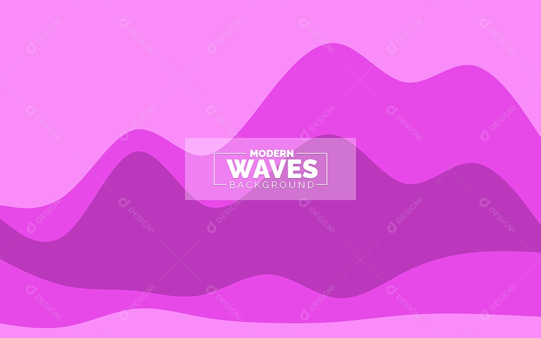 Plano de Fundo Ondas Modernas Roxo Ilustração Vetor EPS