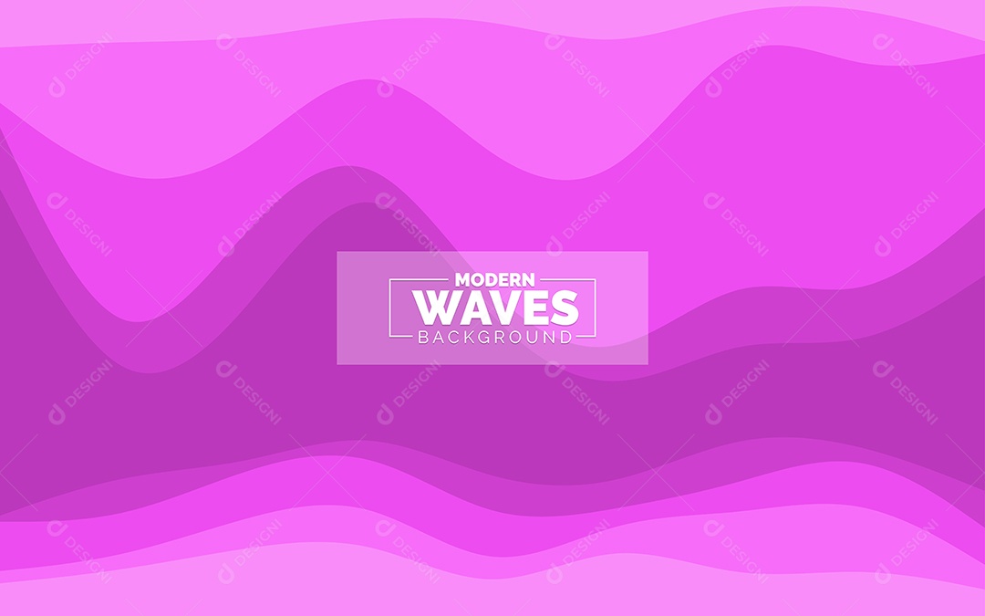 Plano de Fundo Ondas Modernas Roxo Ilustração Vetor EPS