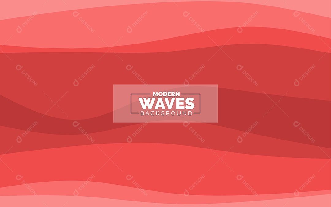 Plano de Fundo Ondas Modernas Vermelho Ilustração Vetor EPS