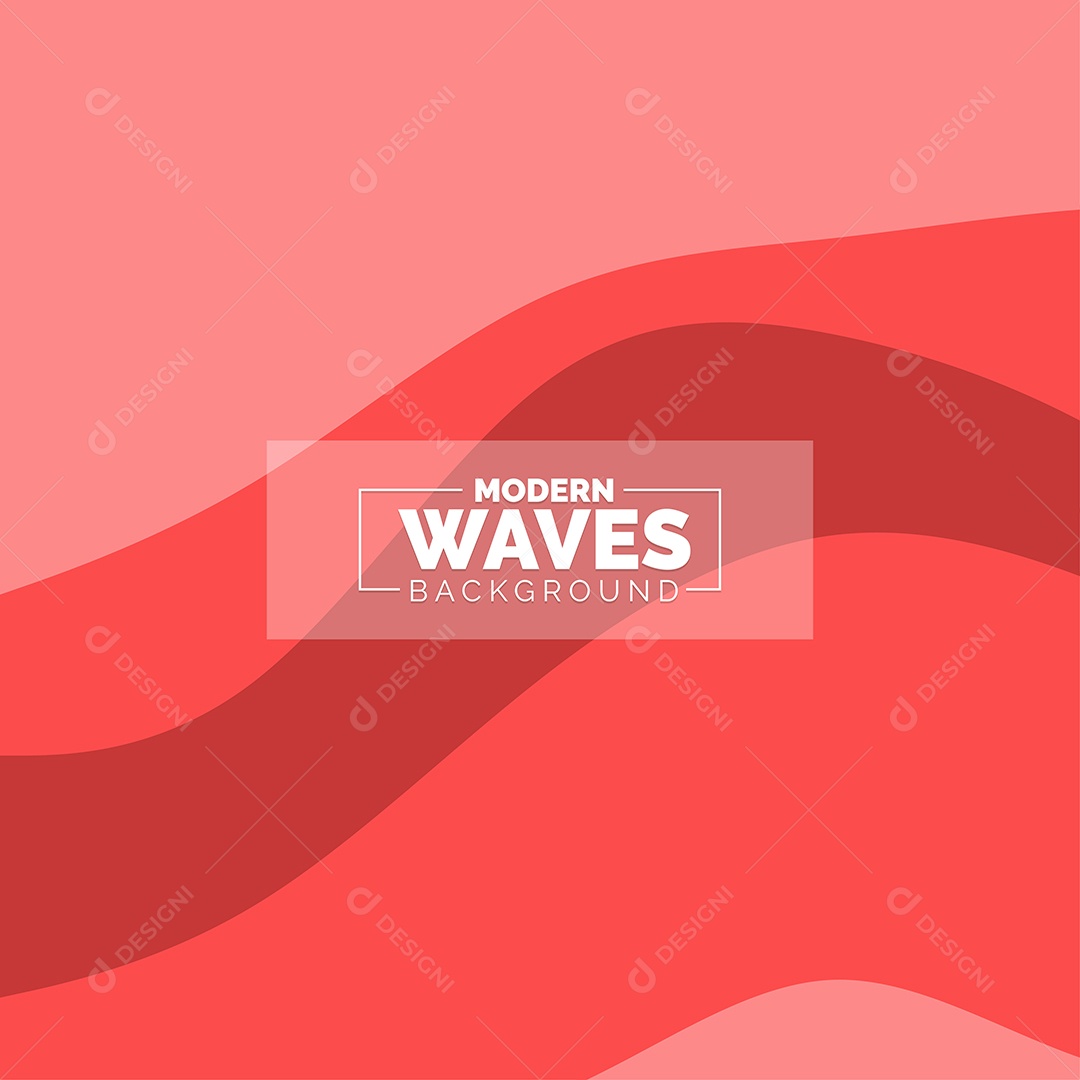 Plano de Fundo Ondas Modernas Vermelho Ilustração Vetor EPS
