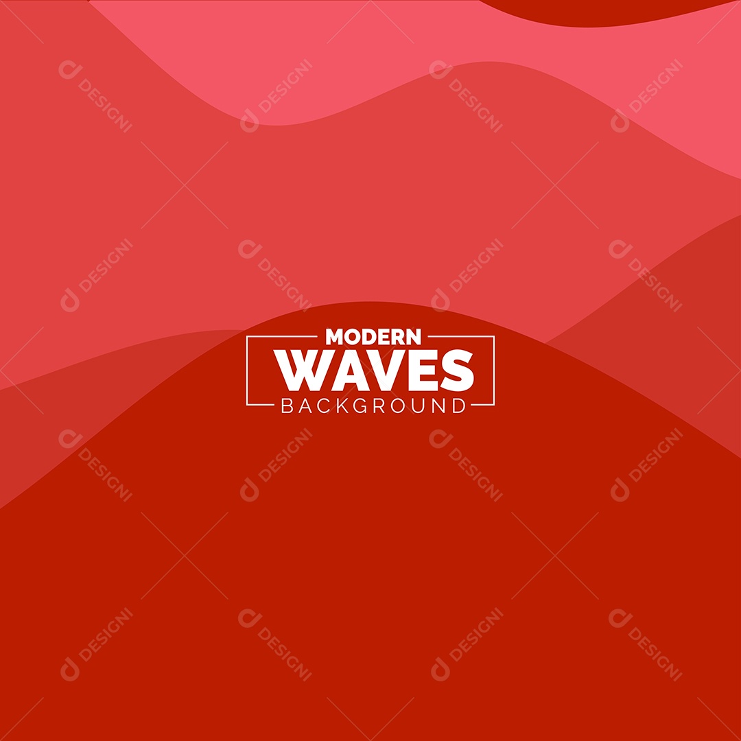 Plano de Fundo Ondas Modernas Vermelho Ilustração Vetor EPS