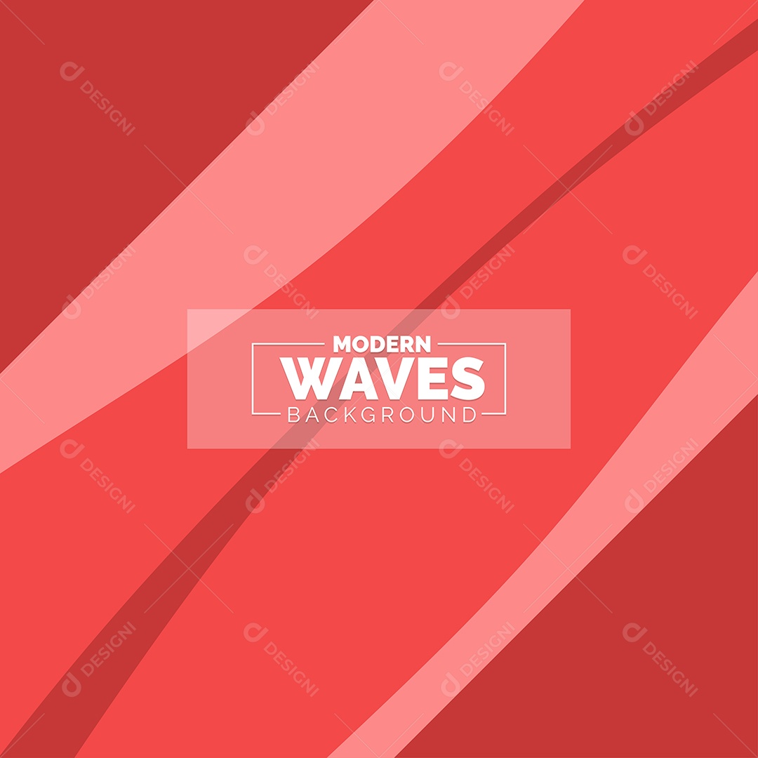 Plano de Fundo Ondas Modernas Vermelho Ilustração Vetor EPS