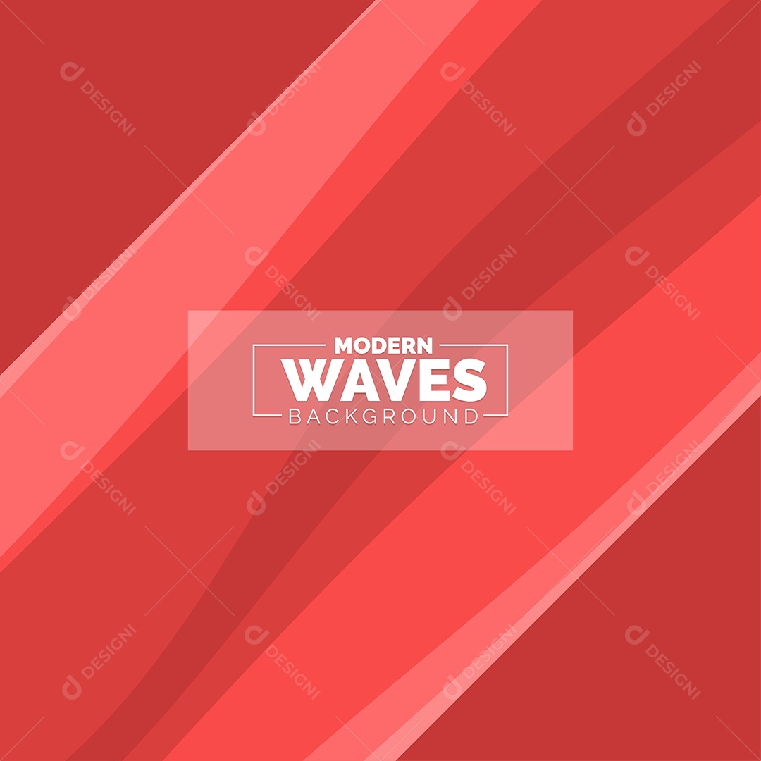 Plano de Fundo Ondas Modernas Vermelho Ilustração Vetor EPS