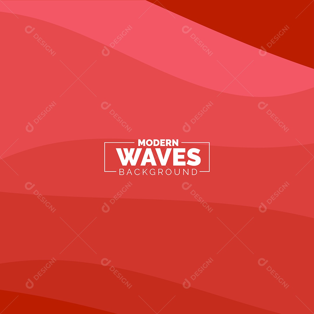 Plano de Fundo Ondas Modernas Vermelho Ilustração Vetor EPS