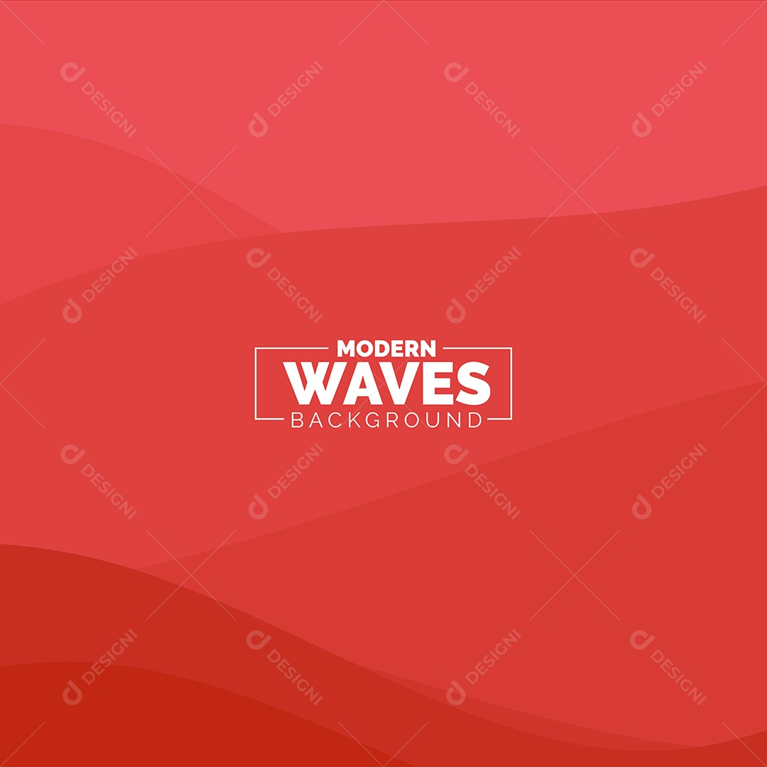 Plano de Fundo Ondas Modernas Vermelho Ilustração Vetor EPS