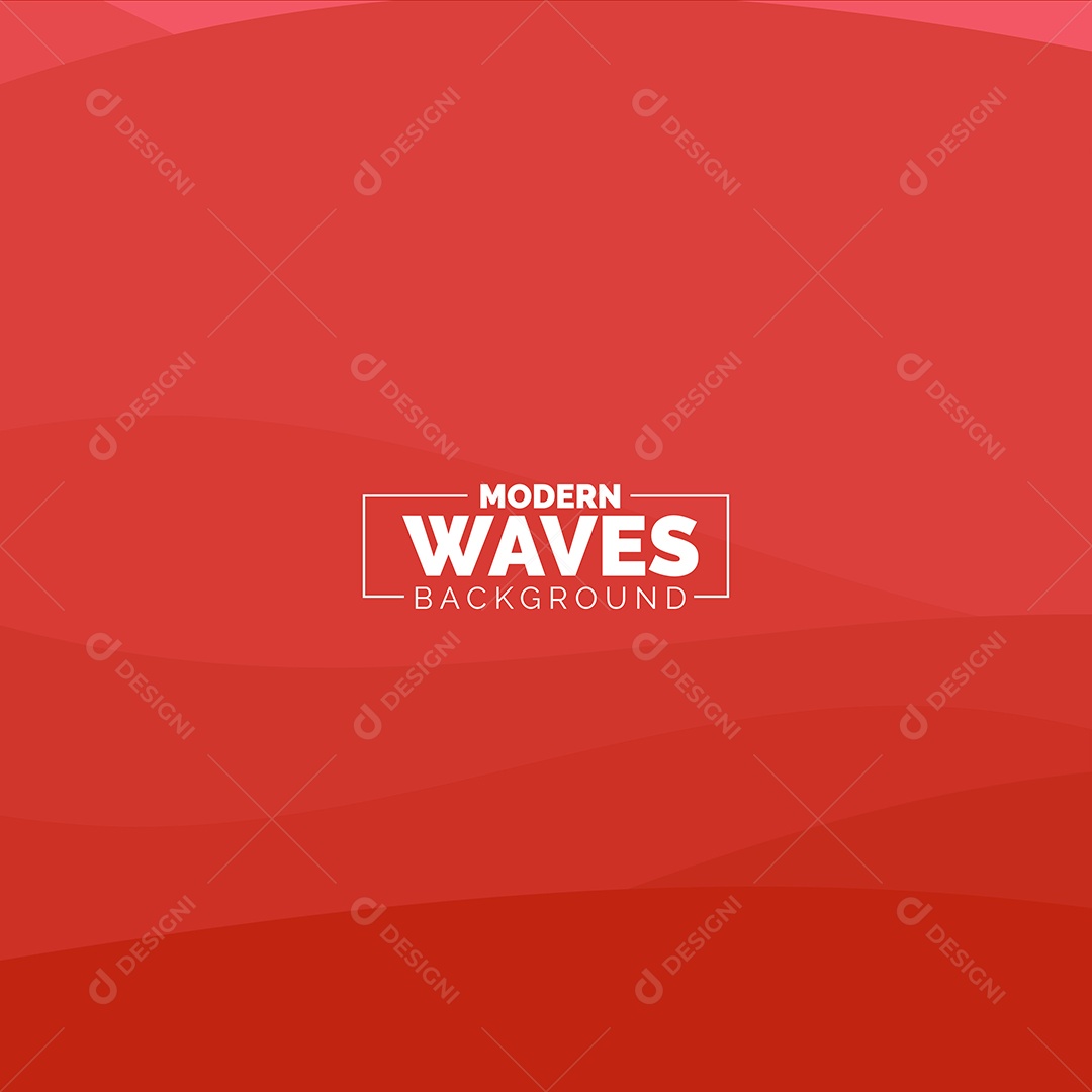 Plano de Fundo Ondas Modernas Vermelho Ilustração Vetor EPS