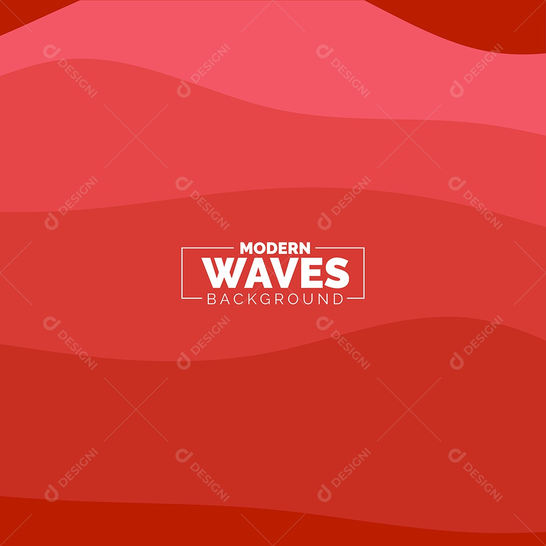 Plano de Fundo Ondas Modernas Vermelho Ilustração Vetor EPS