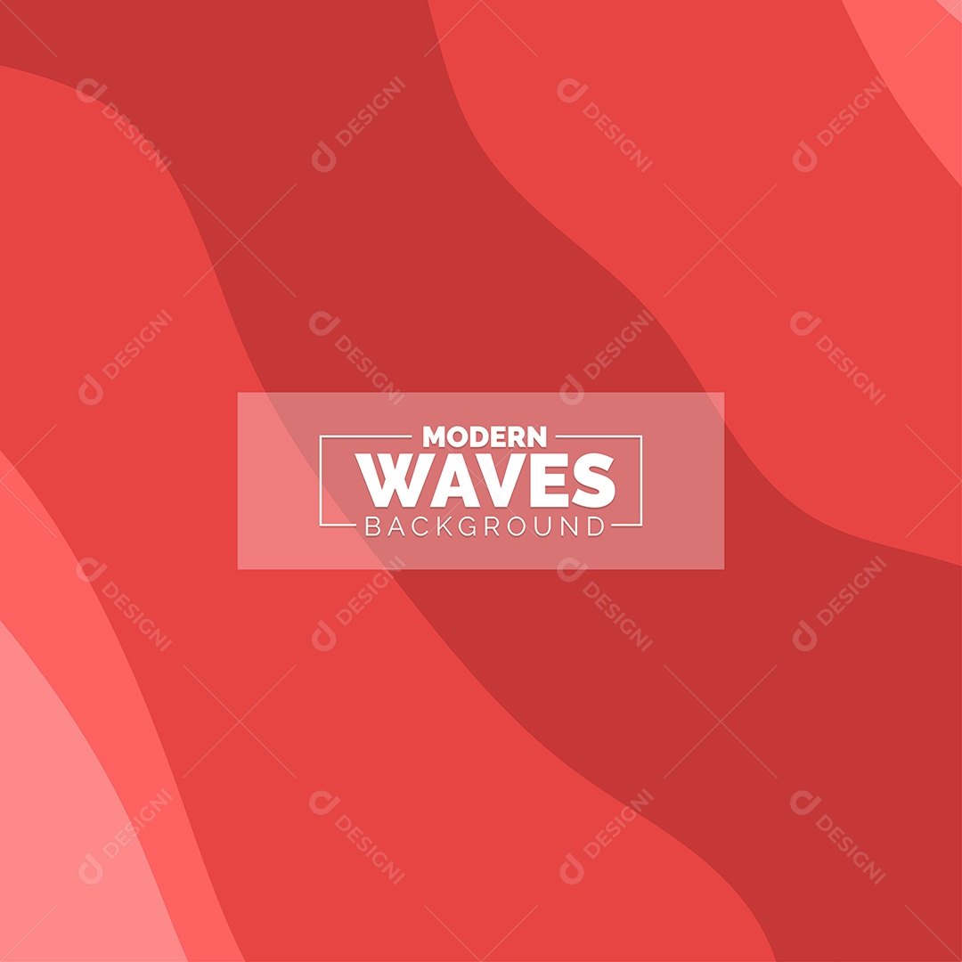 Plano de Fundo Ondas Modernas Vermelho Ilustração Vetor EPS