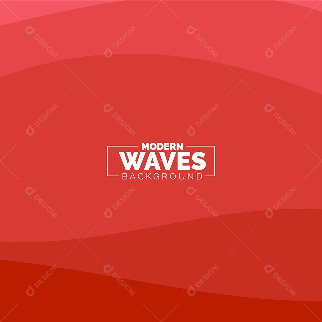 Plano de Fundo Ondas Modernas Vermelho Ilustração Vetor EPS