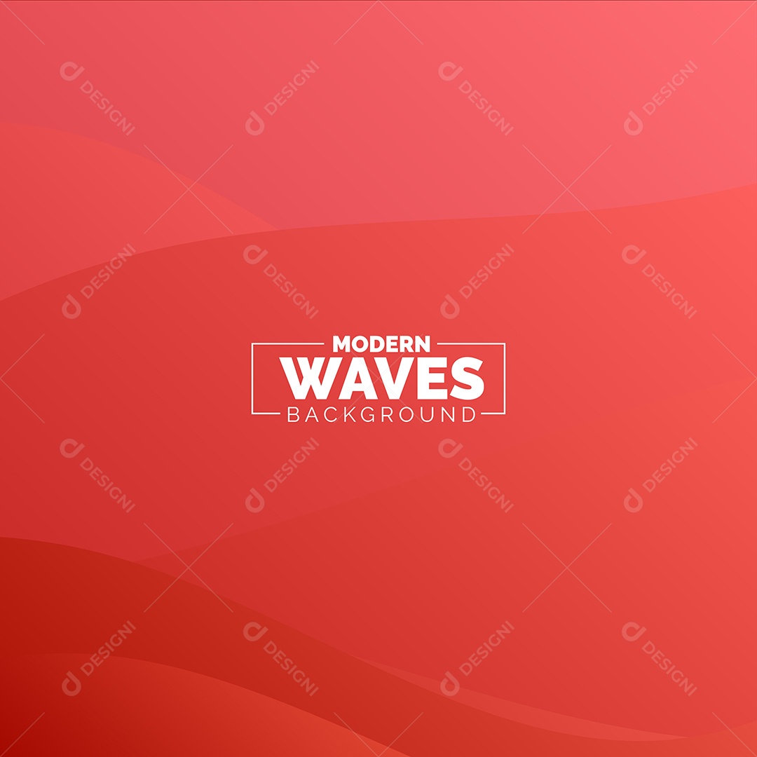 Plano de Fundo Ondas Modernas Vermelho Ilustração Vetor EPS