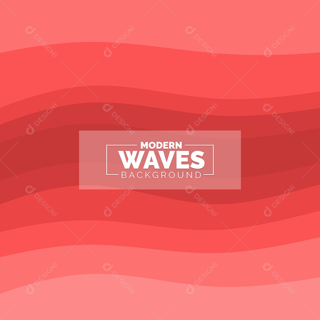 Plano de Fundo Ondas Modernas Vermelho Ilustração Vetor EPS
